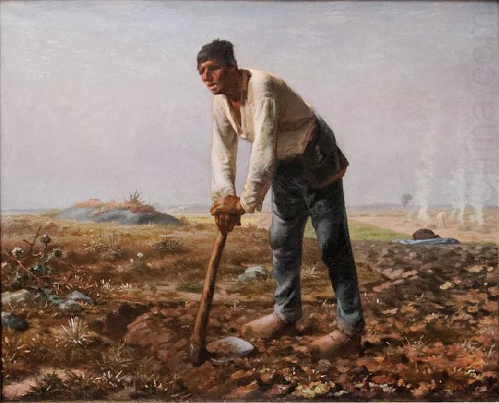 Jean Francois Millet The Man with the Hoe china oil painting image
